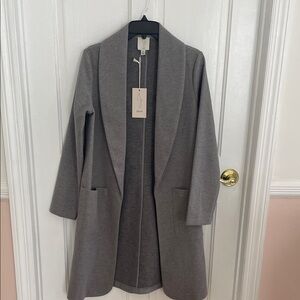 Joie Charcoal Open-Front Blazer size S NWT